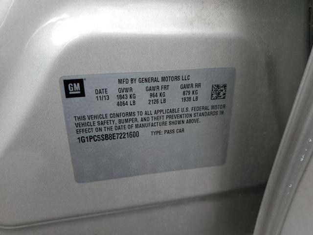 2014 CHEVROLET CRUZE LT - 1G1PC5SB8E7221600