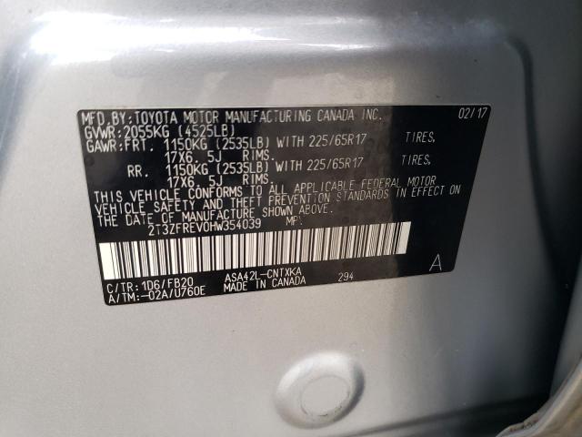 2017 TOYOTA RAV4 LE - 2T3ZFREV0HW354039