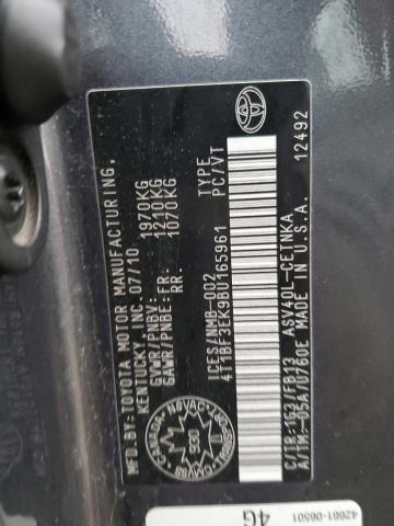 2011 TOYOTA CAMRY BASE - 4T1BF3EK9BU165961