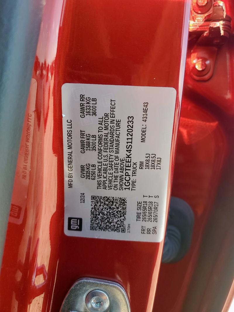 2025 CHEVROLET COLORADO T - 1GCPTEEK4S1120233