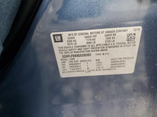 2016 CHEVROLET EQUINOX LT #3286577146