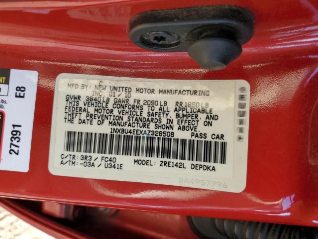 2010 TOYOTA COROLLA BA #3304815541