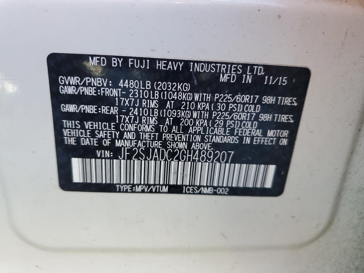 SUBARU FORESTER 2.5I PREMIUM