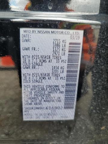 2019 NISSAN PATHFINDER #3292454672