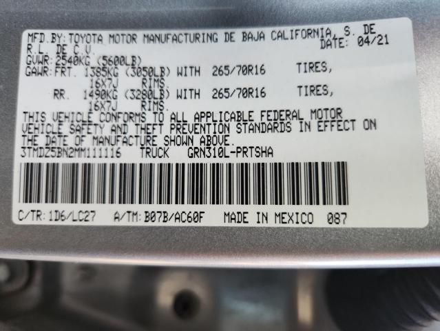 2021 TOYOTA TACOMA DOU #3286927233