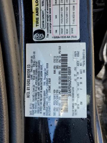 2012 FORD FUSION SE - 3FAHP0HA2CR148849