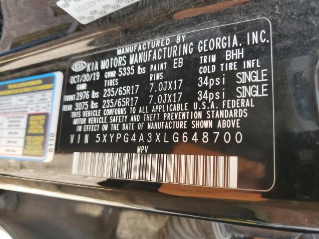 2020 KIA SORENTO L #3293357419