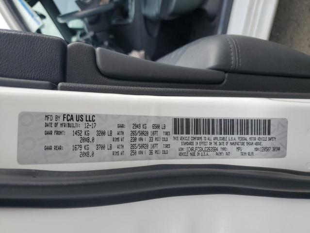 2018 JEEP GRAND CHEROKEE OVERLAND 1C4RJFCGXJC263564