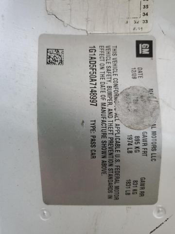 2010 CHEVROLET COBALT - 1G1AD5F50A7148997