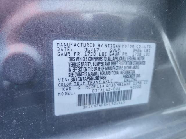 2017 NISSAN VERSA S 3N1CN7AP5HL901465