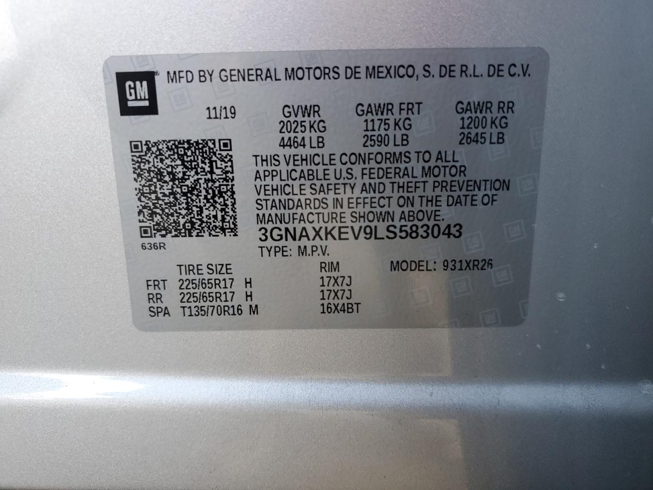 CHEVROLET EQUINOX LT