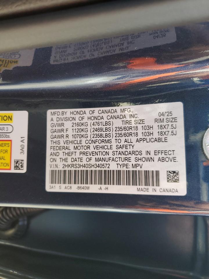 Lot #3308645494 2025 HONDA CR-V EX