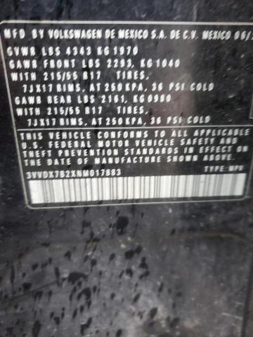 2022 VOLKSWAGEN TAOS S - 3VVDX7B2XNM017883