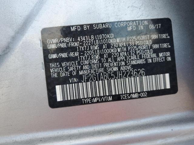 2018 SUBARU CROSSTREK JF2GTABC5JH223626