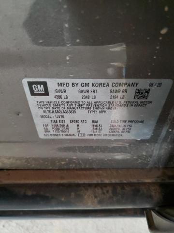 2020 CHEVROLET TRAX 1LT KL7CJLSB2LB353839