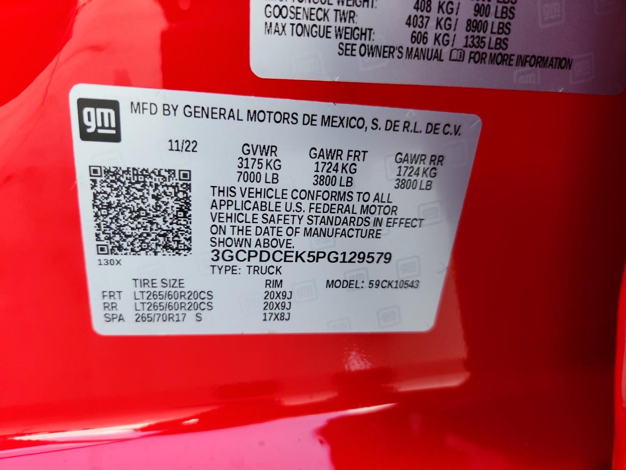 Lot #3316093271 2023 CHEVROLET SILVERADO K1500 TRAIL BOSS CUSTOM