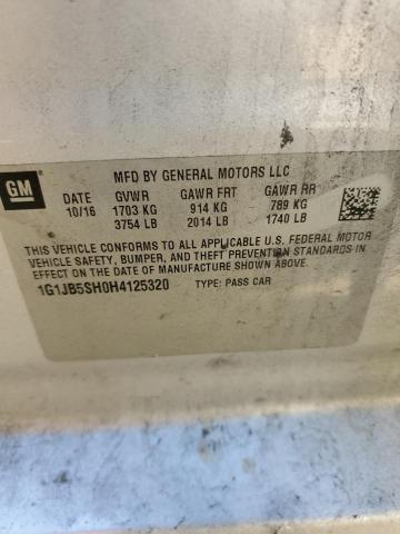 2017 CHEVROLET SONIC LS - 1G1JB5SH0H4125320