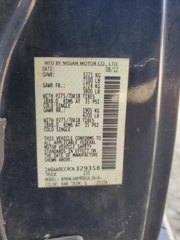 2012 NISSAN TITAN S #3279724946