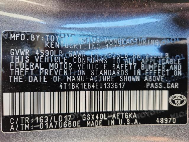 2014 TOYOTA AVALON BAS #3287878094