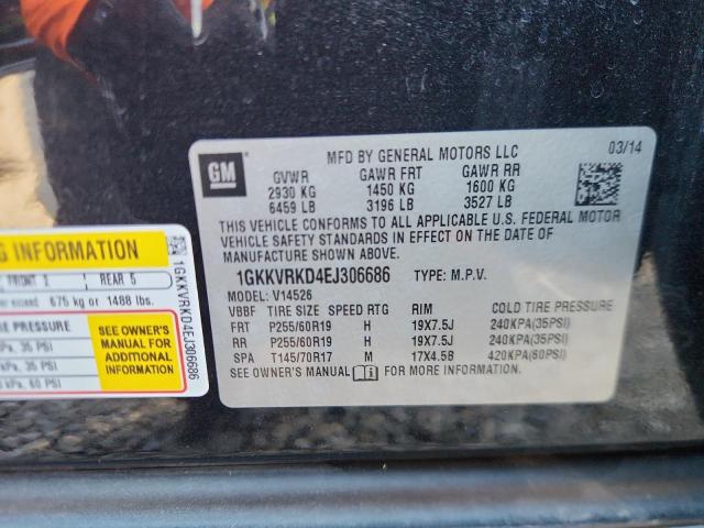 2014 GMC ACADIA SLT - 1GKKVRKD4EJ306686