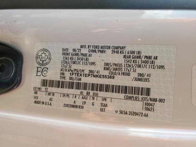 2022 FORD F150 SUPER - 1FTEX1EP7NKE55369