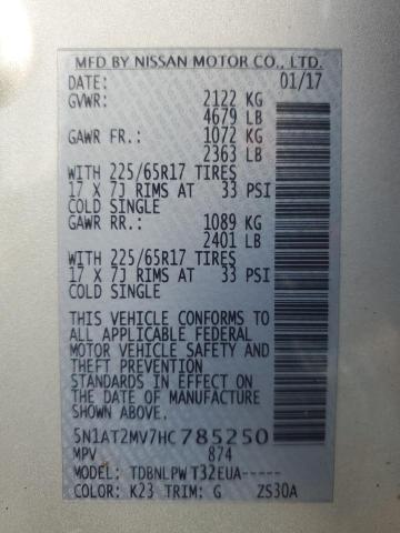 2017 NISSAN ROGUE SV #3287336989