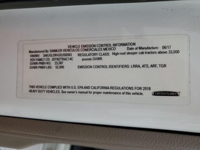 2018 FREIGHTLINER CASCADIA 1 #3285846565