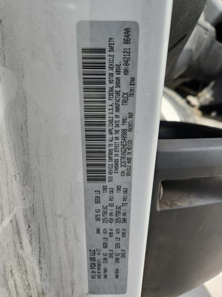 RAM PROMASTER 1500 STANDARD