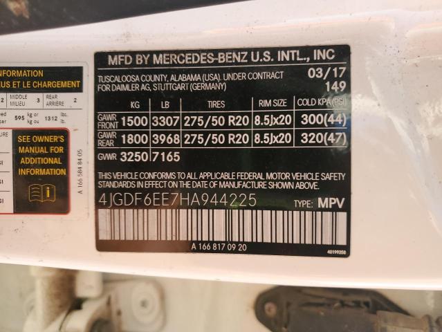 2017 MERCEDES-BENZ GLS 450 4M #3287725192