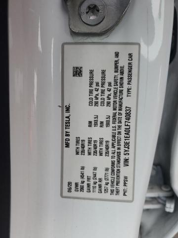 2020 TESLA MODEL 3 - 5YJ3E1EA0LF740837