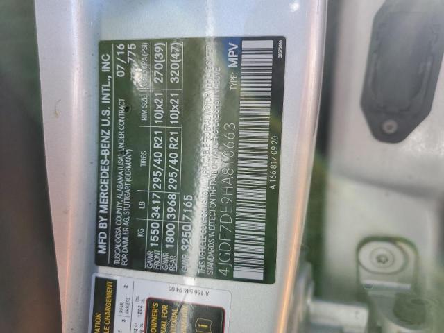 2017 MERCEDES-BENZ GLS 550 4M 4JGDF7DE9HA810663