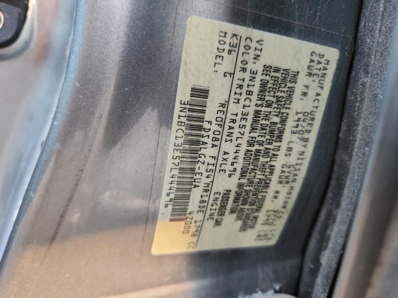 Lot #3275465708 2007 NISSAN VERSA S