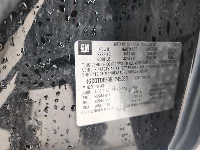 2016 CHEVROLET COLORADO Z #3293882624