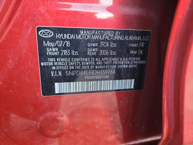 2018 HYUNDAI ELANTRA SE #3285736658
