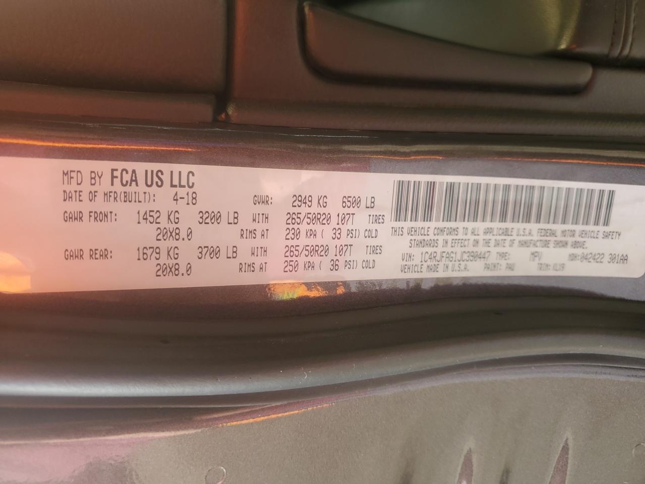 JEEP GRAND CHEROKEE LAREDO