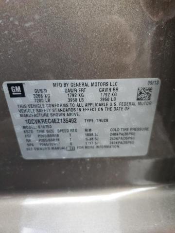 2014 CHEVROLET SILVERADO - 1GCVKREC4EZ135492