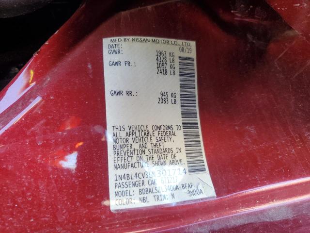 2020 NISSAN ALTIMA SR #3301600622