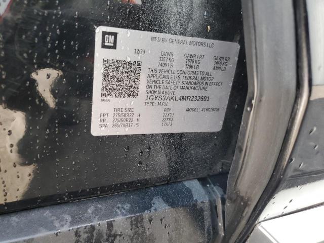 2021 CADILLAC ESCALADE L 1GYS3AKL4MR232691