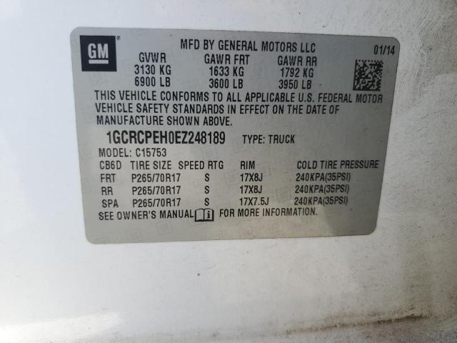 2014 CHEVROLET SILVERADO - 1GCRCPEH0EZ248189