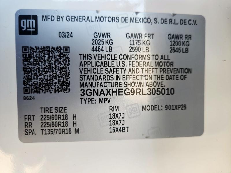 2024 CHEVROLET EQUINOX LS - 3GNAXHEG9RL305010