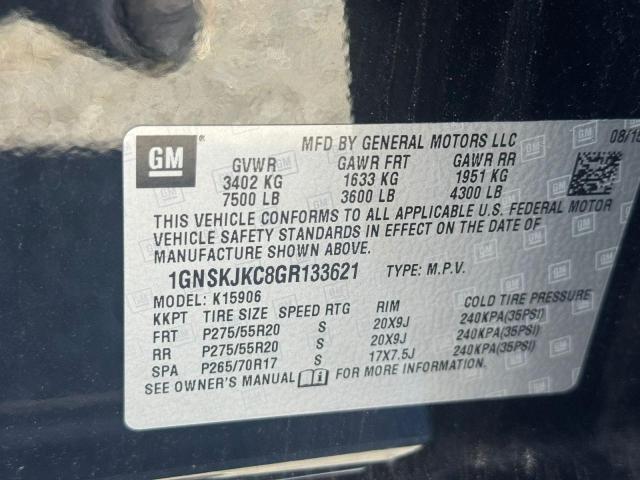 2016 CHEVROLET SUBURBAN K #3265804261