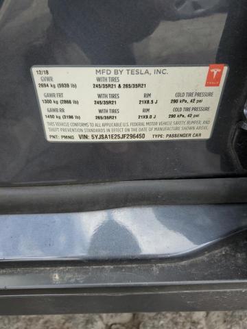 2018 TESLA MODEL S - 5YJSA1E25JF296450