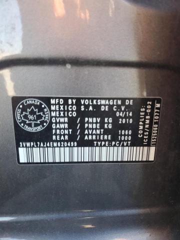 2014 VOLKSWAGEN JETTA TDI - 3VWPL7AJ4EM620499