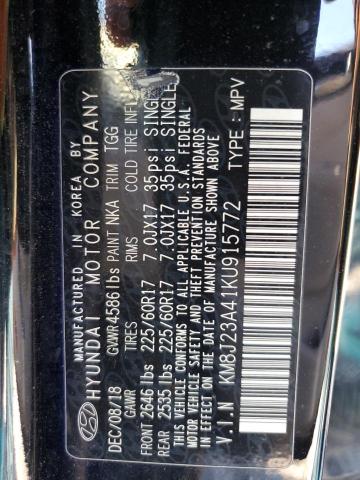 2019 HYUNDAI TUCSON SE KM8J23A41KU915772