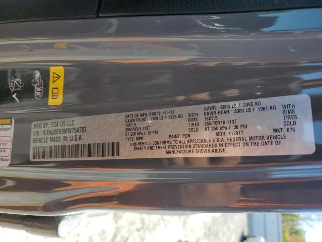 2021 JEEP WRANGLER U - 1C4HJXEN9MW754787