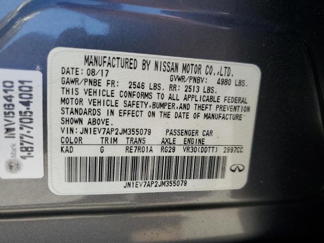 2018 INFINITI Q50 LUXE - JN1EV7AP2JM355079