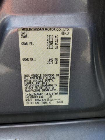 2015 NISSAN ALTIMA 2.5 - 1N4AL3AP6FC146196