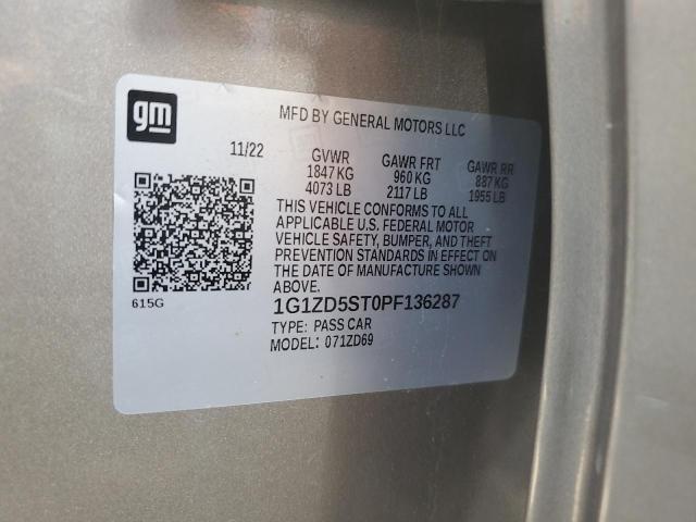 2023 CHEVROLET MALIBU LT - 1G1ZD5ST0PF136287