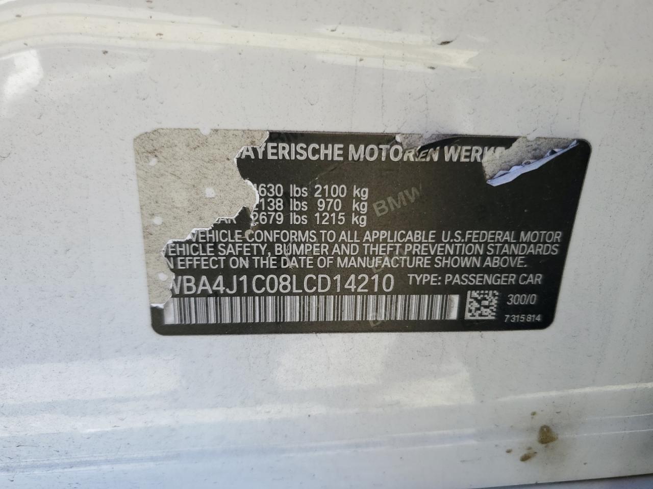 BMW 4 SERIES GRAN COUPE GRAN COUPE