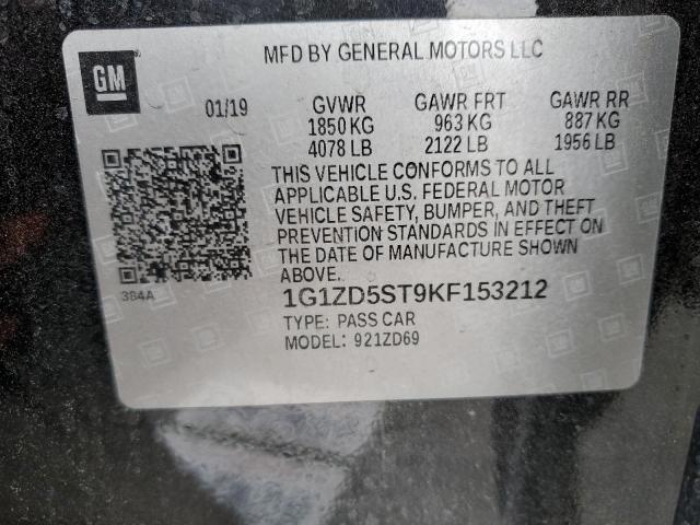 2019 CHEVROLET MALIBU LT #3308586495